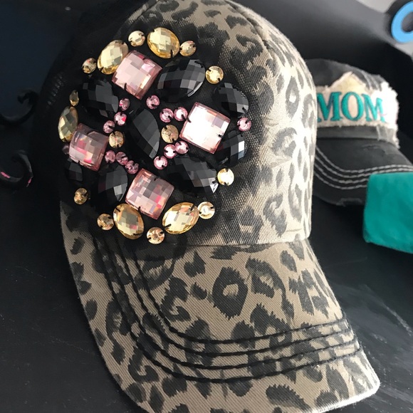 Buckle Accessories - Olive and Pique leopard cheetah print baseball cap